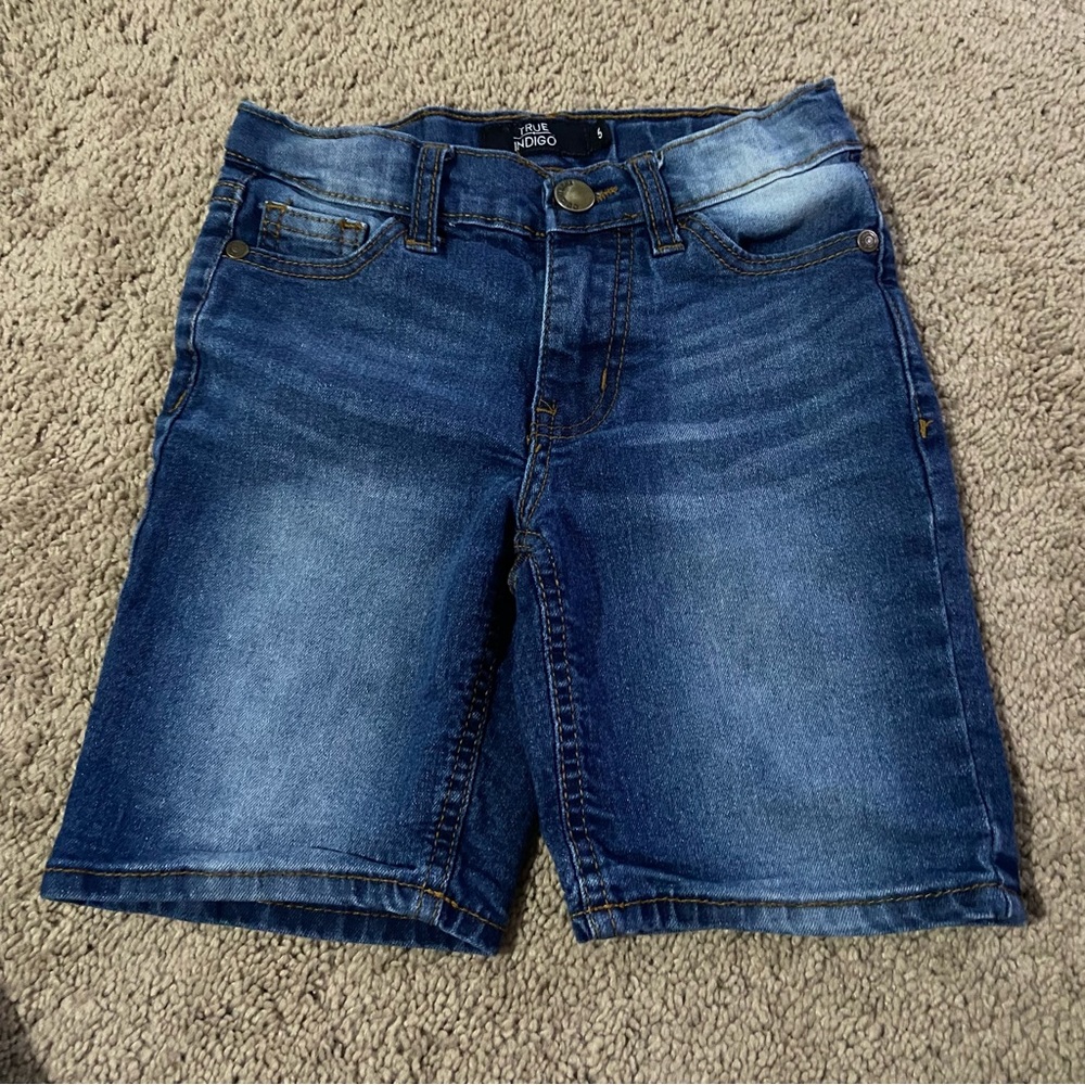 True Indigo Blue Denim Shorts Boys Size 5
